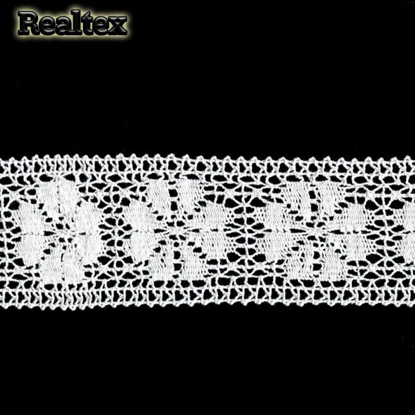 Кружево вязаное  60мм 60.01.178 цв.01 белый