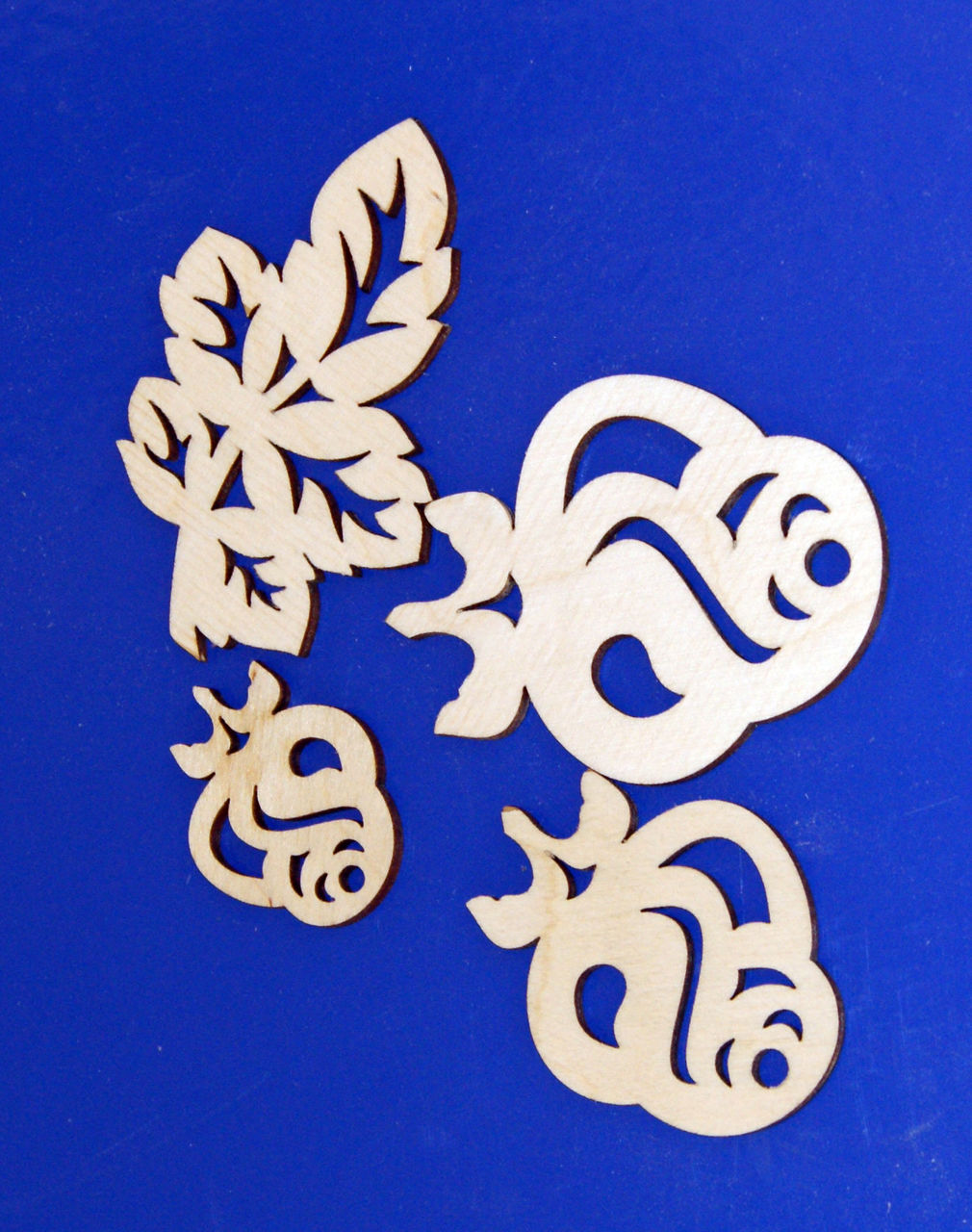 Заготовка для декорирования деревянная Набор Розы 4шт