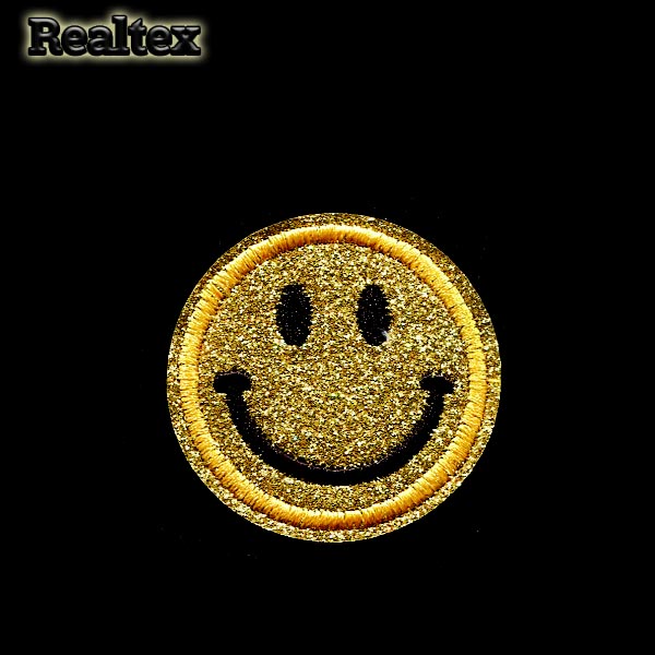  Термоаппликации детские Realtex RT-036 "Смайлик" цв.золото