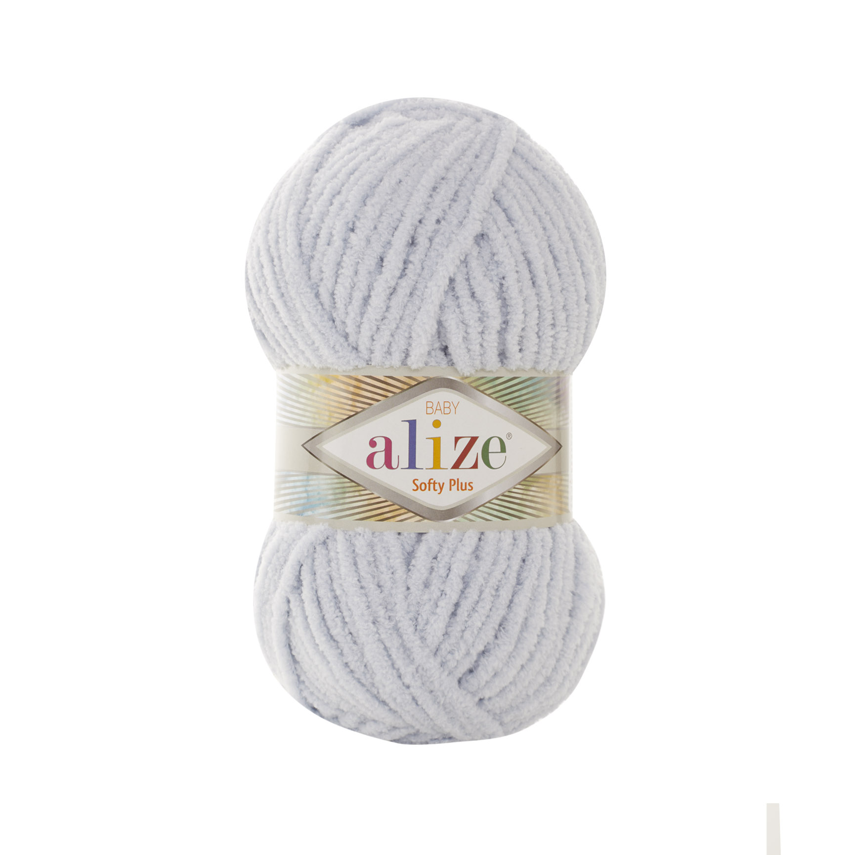 Пряжа Alize "Softy Plus" (100гр) цв.500 светло-серый 