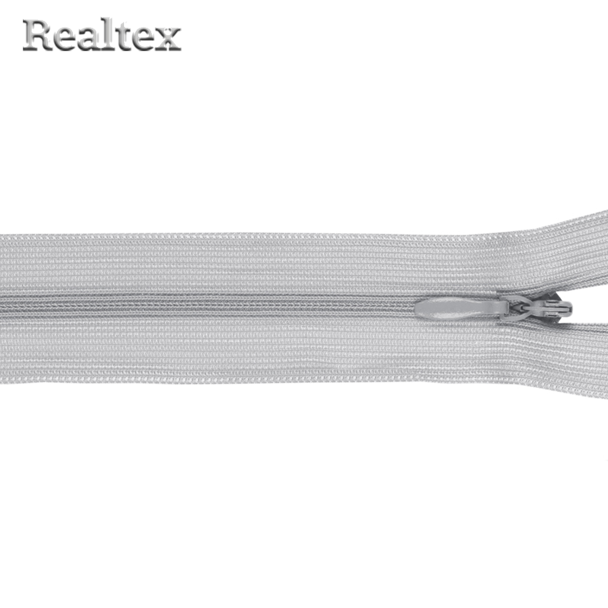 Молния потайная G-013P 20см цв.329 серебристо-серый