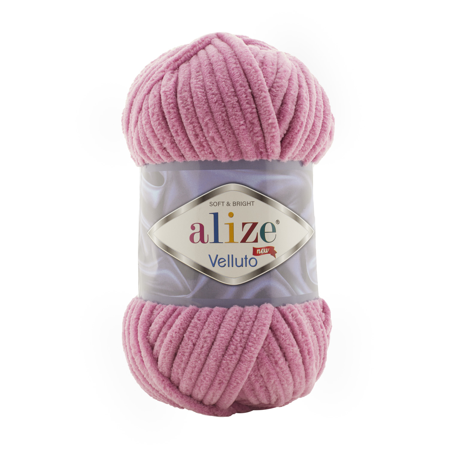Пряжа Alize "Velluto" (100гр) цв.098 сухая роза