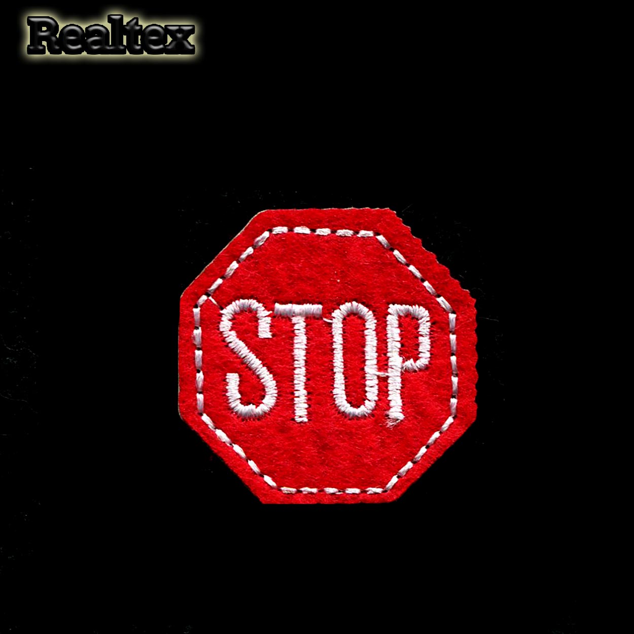 Термоаппликации Realtex S-1243 "STOP" цв.красный