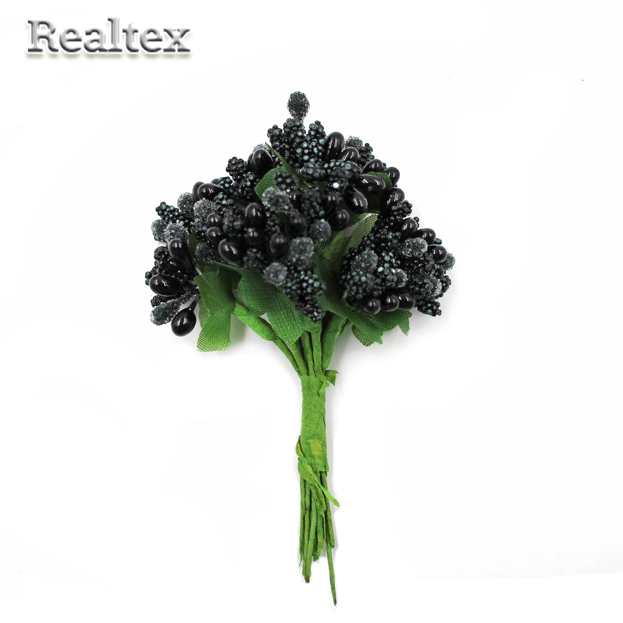Тычинки Realtex F "Букетик" (12шт) цв.черный