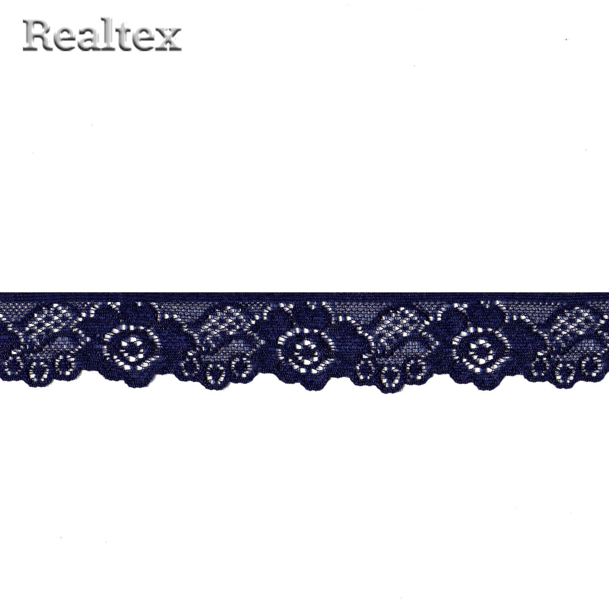 Кружево стрейч 30мм TBY L839 (10м) цв.S919 т.синий