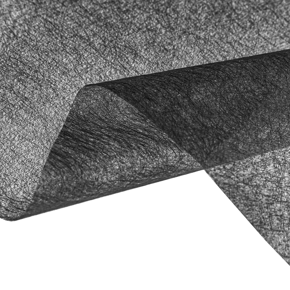 Флизелин  GDD-023t клеевой двусторонний (55*50см) 23 г/кв.м. фасовка цв.чёрный