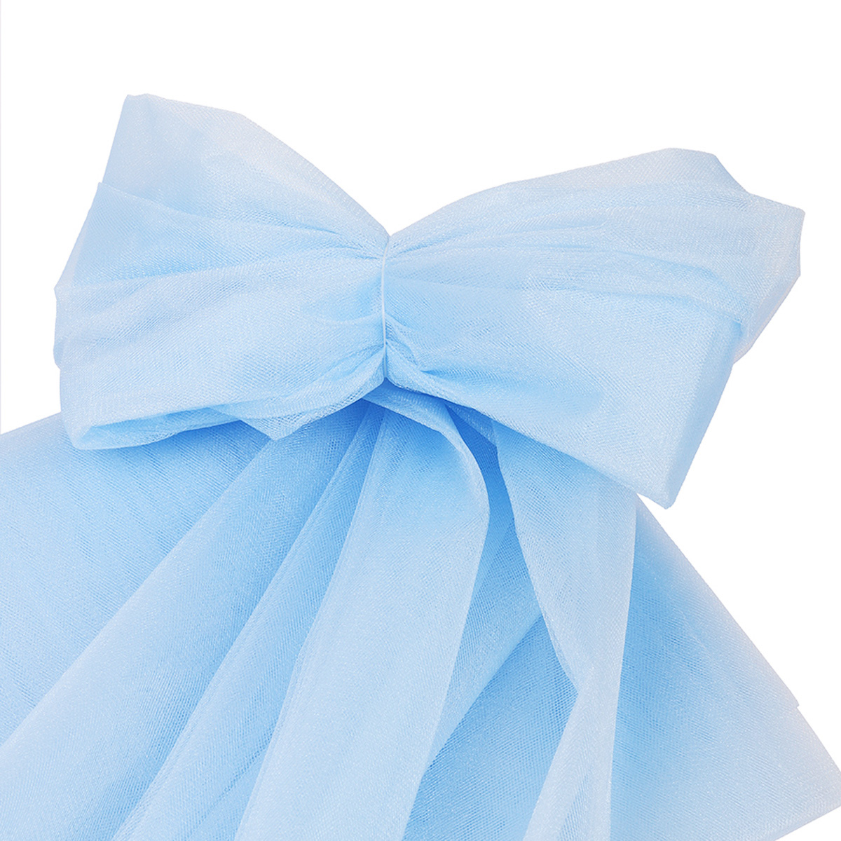 Фатин K.TRM шир.300см блестящий средней жёсткости (5м)  цв.68 небесно-голубой 