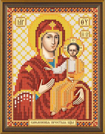 Рисунок на канве для бисера НС 5035 "Богородица "Смоленская" 