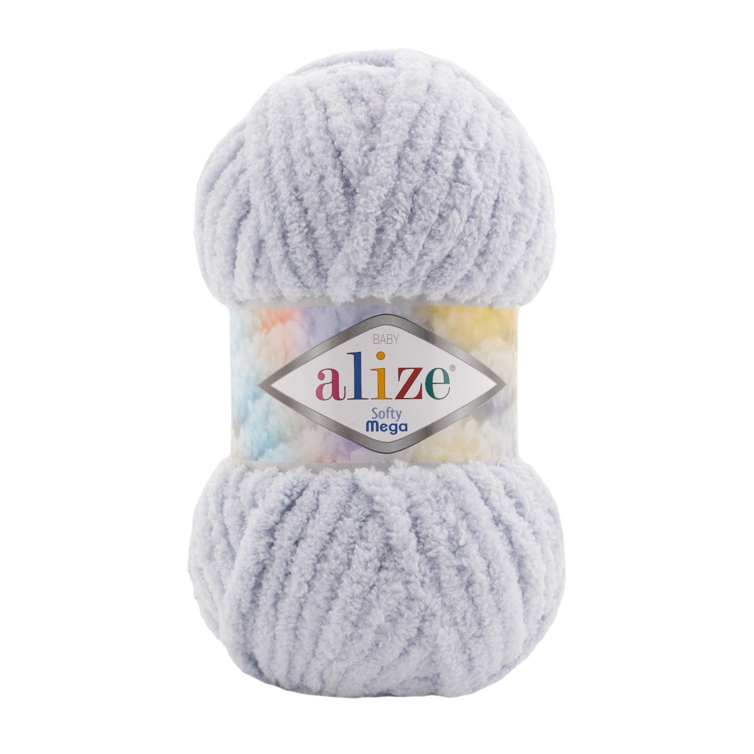 Пряжа Alize "Softy Mega" (100гр) цв.416 серый 
