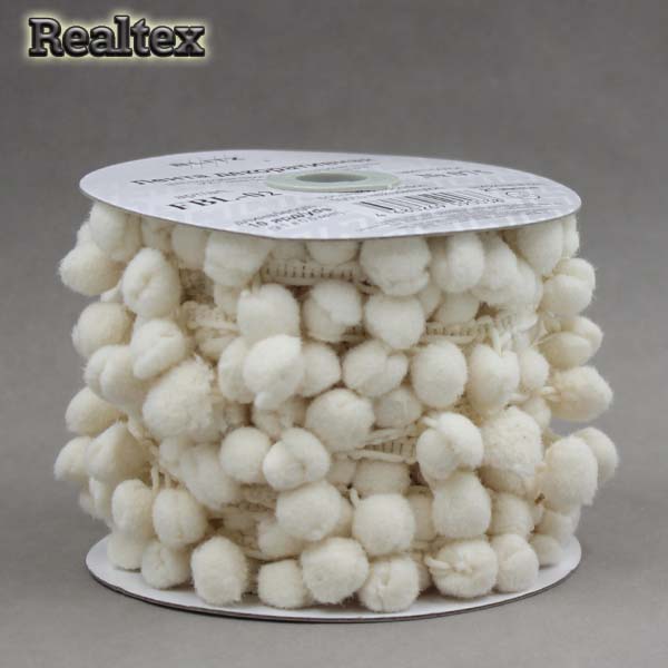 Тесьма декоративная FBL-02 21мм "Blitz" цв.075 кремовый 