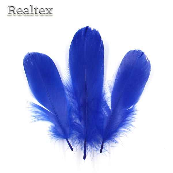 Перо Реалтекс Гусинное 13-18 см  цв.электрик