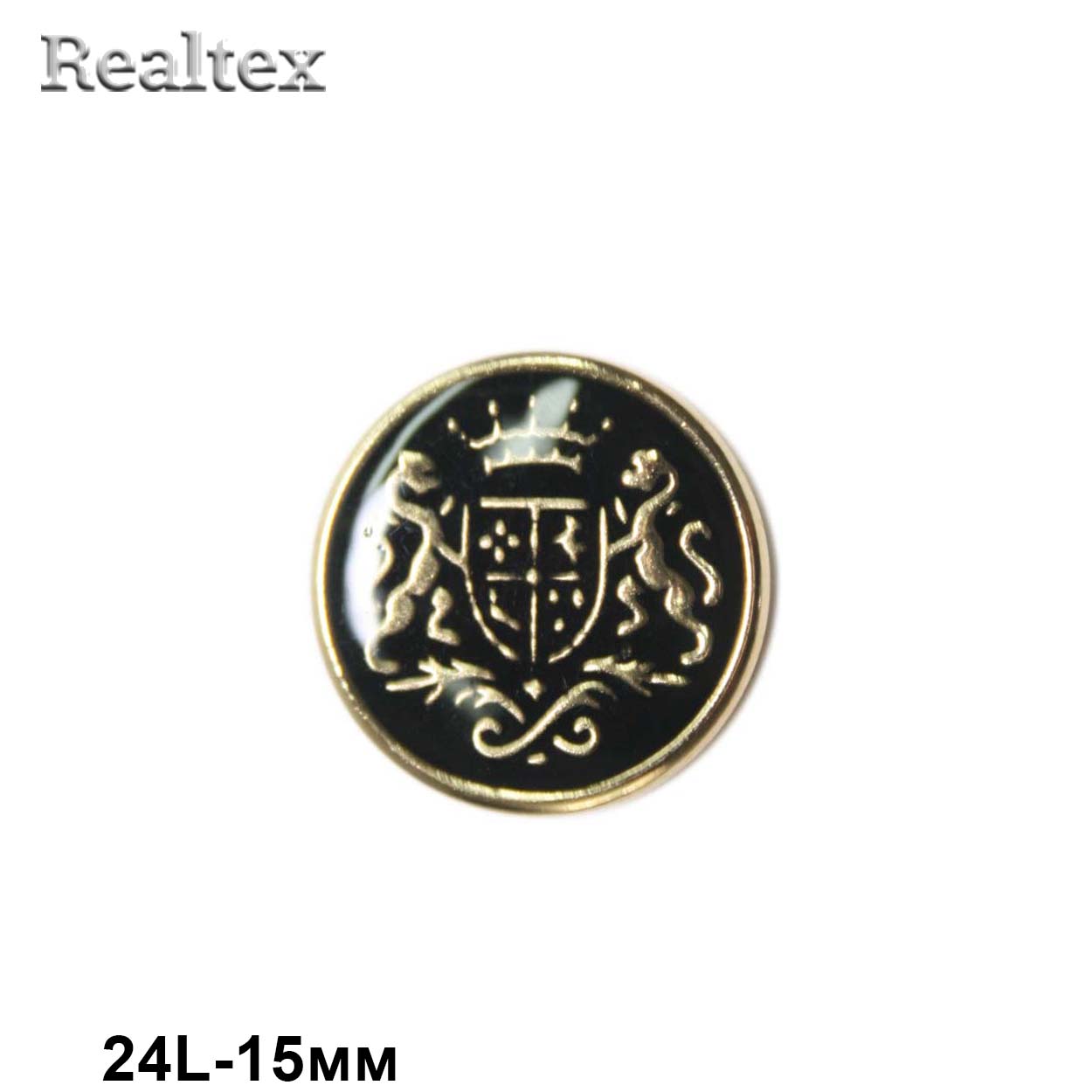 Пуговицы LA X-34 24L (72шт) цв.G/Blk