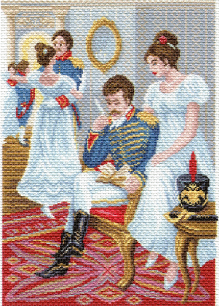 Рисунок на канве МП №1676 "Строчка в альбом" 37х49см