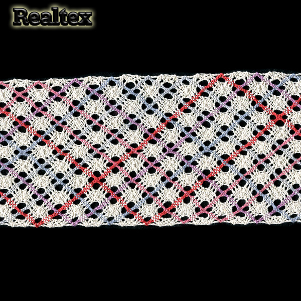 Кружево вязаное 100мм 100.01.151 (25м) цв.суровый/микс 