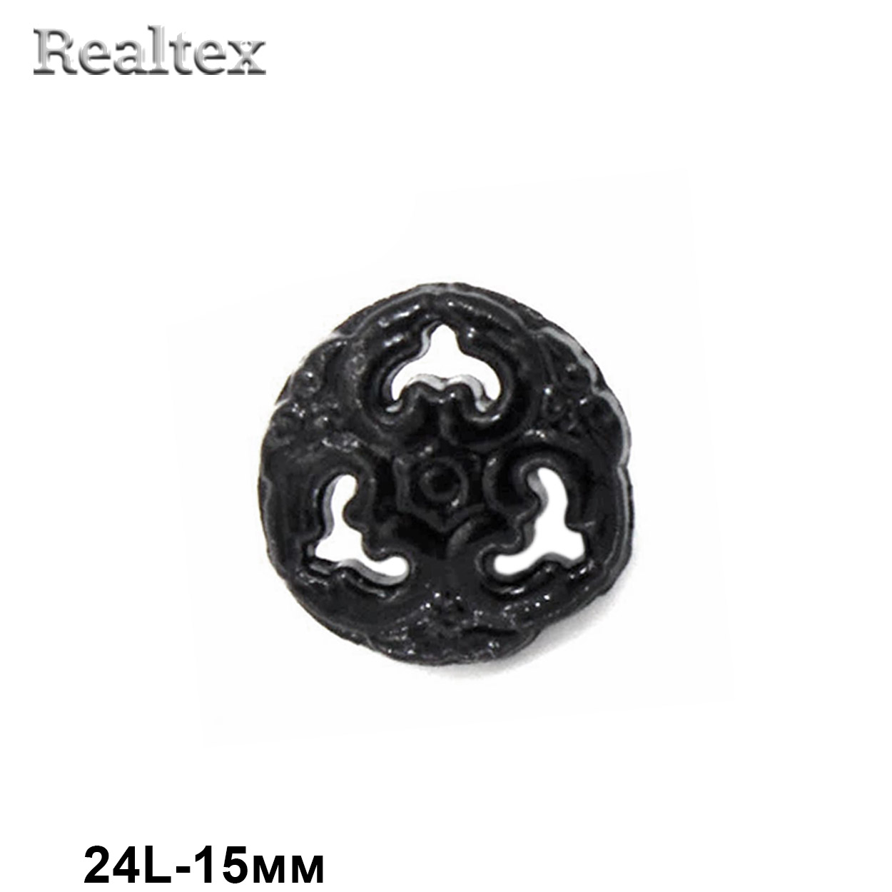 Пуговицы LA 1362 24L (72шт) цв.Black 