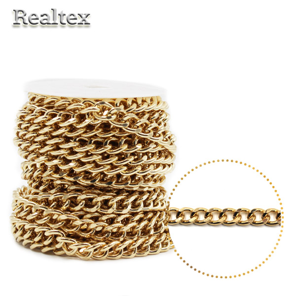 Цепочка декоративная RS B 10*13*2,5мм (10м) цв.золото 