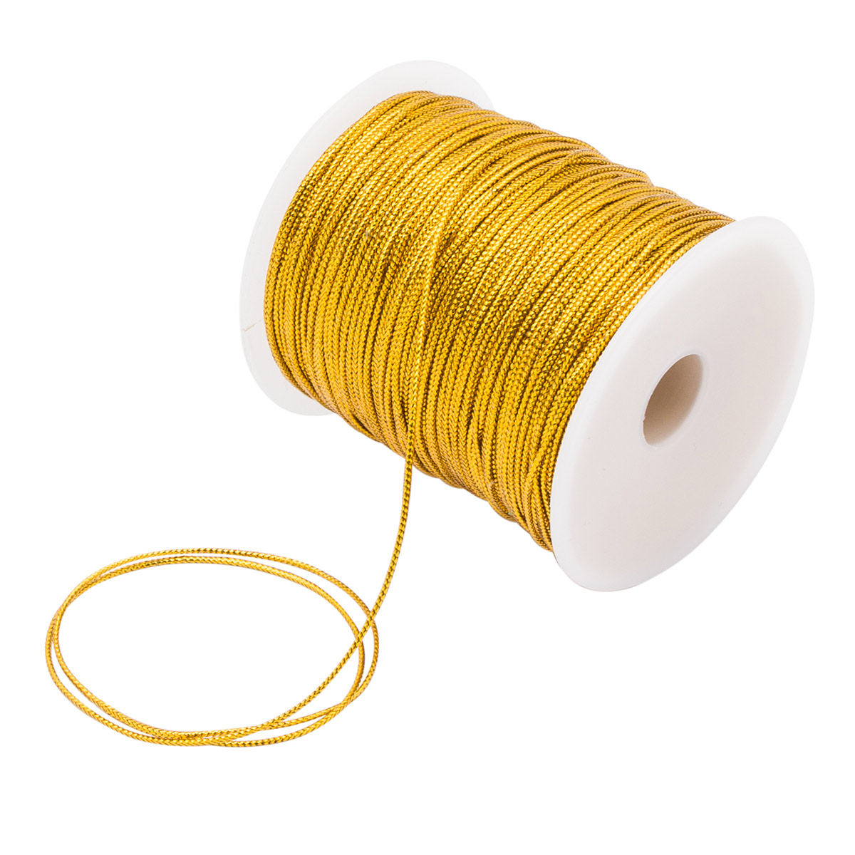 Шнур люрекс 0371-1000 1мм цв.золото