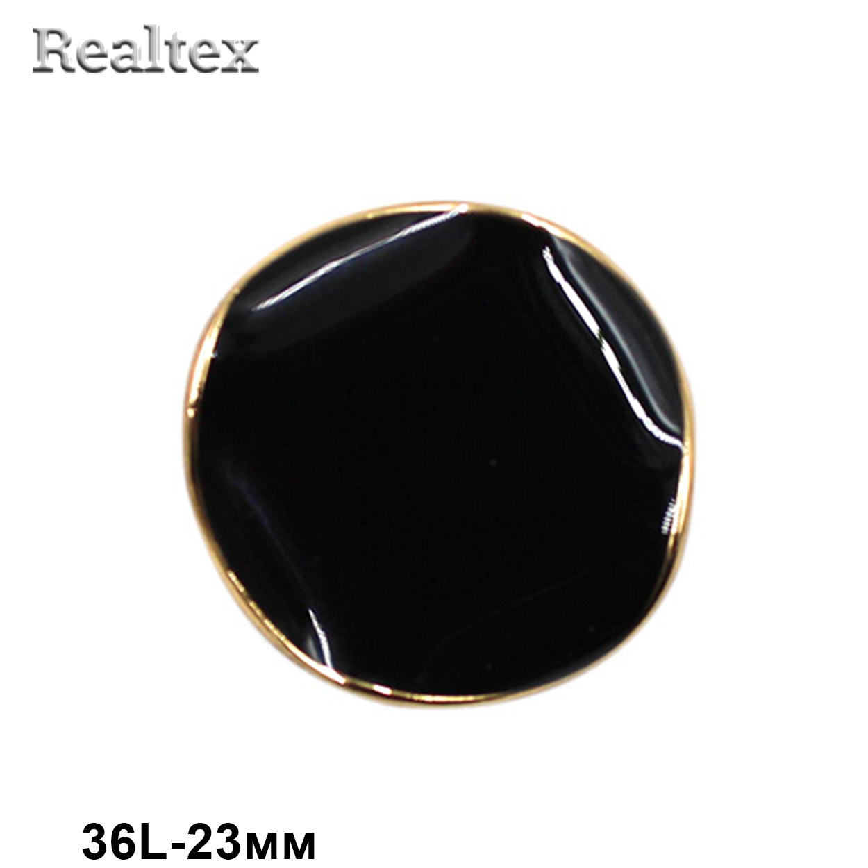 Пуговицы RB z-95 36L (12шт) цв.Black/G