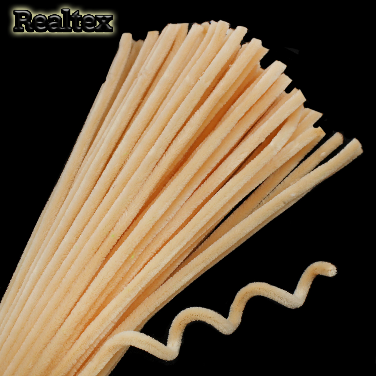 Проволока "Синель" Реалтекс для творчества N d-6мм 30см (100шт) цв.А-034 персиковый