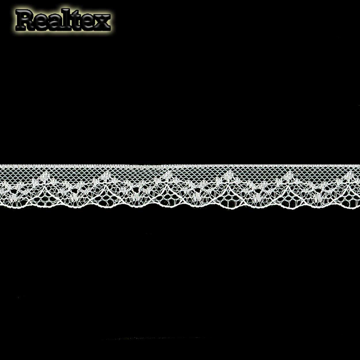 Кружево капроновое Реалтекс  18мм SC 325-1 (25м) цв.св.молочный