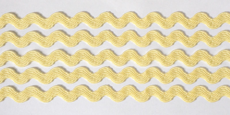 Тесьма"Вьюнчик" 5мм цв.J007 св.желтый