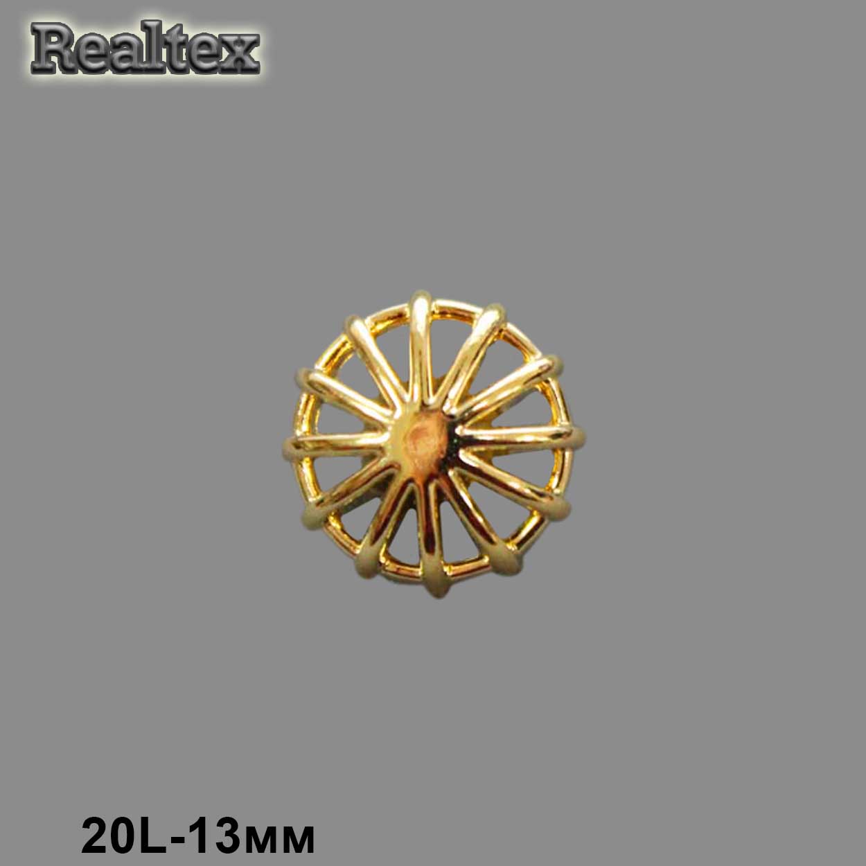 Пуговицы LA 1367 20L (144шт) цв.G 