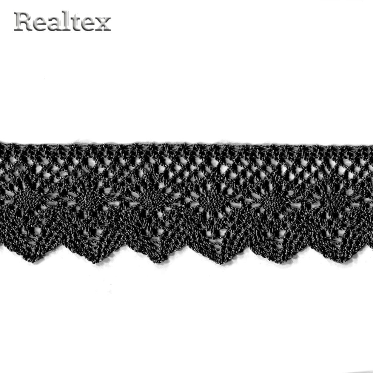 Кружево вязаное  60мм 60.01.198 цв.26 черный