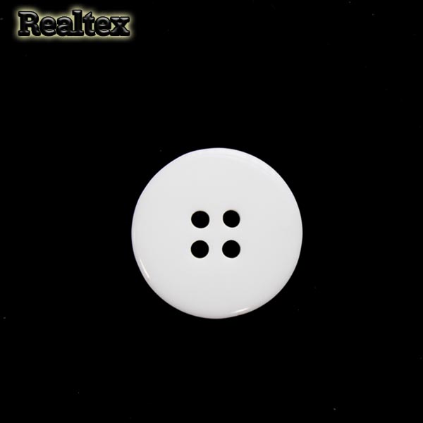 Пуговицы Realtex 4 прокола 15мм (200шт) цв.белый