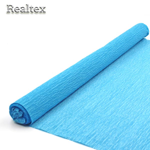 Бумага "креп" для декора Реалтекс цв.33 голубой