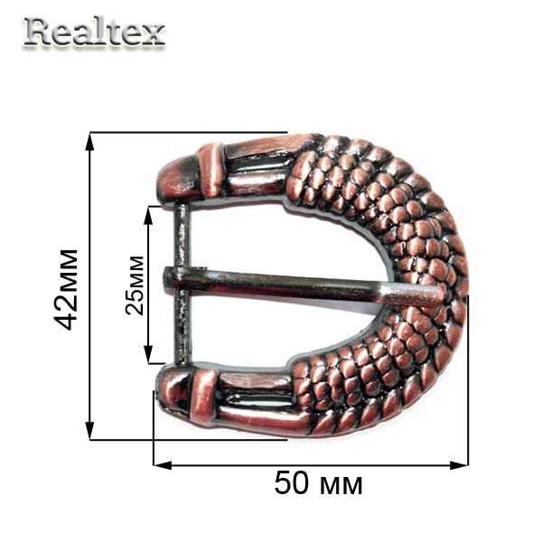 Пряжка металлическая П-12 цв.медь