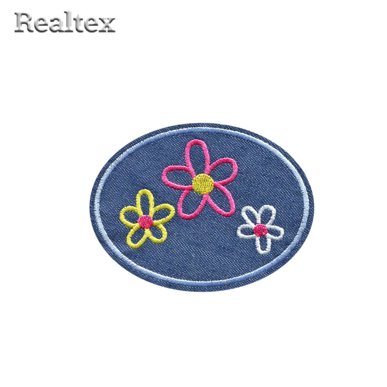 Термоаппликации джинсовые Realtex RT-306 "Цветы"  