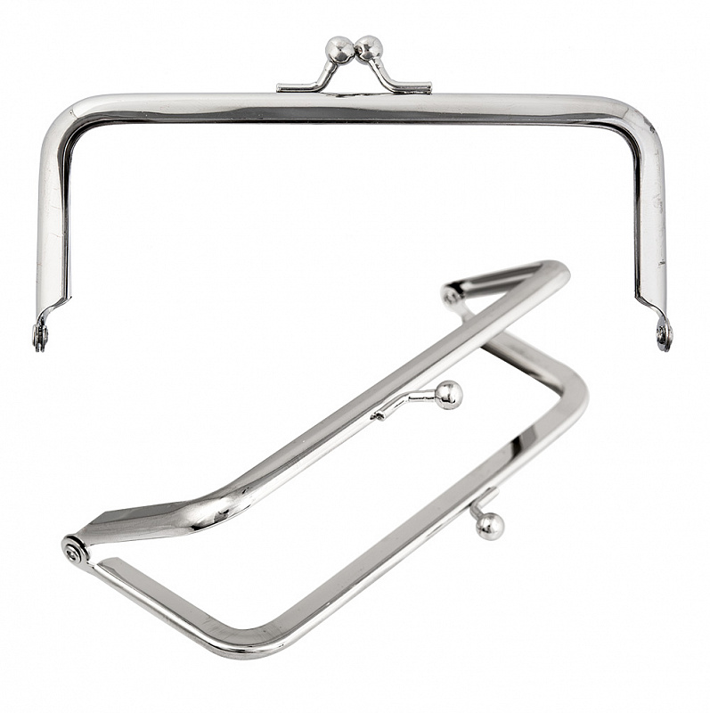 Фермуар для сумок 125мм "Прямоугольник" TBY.107951 цв.никель