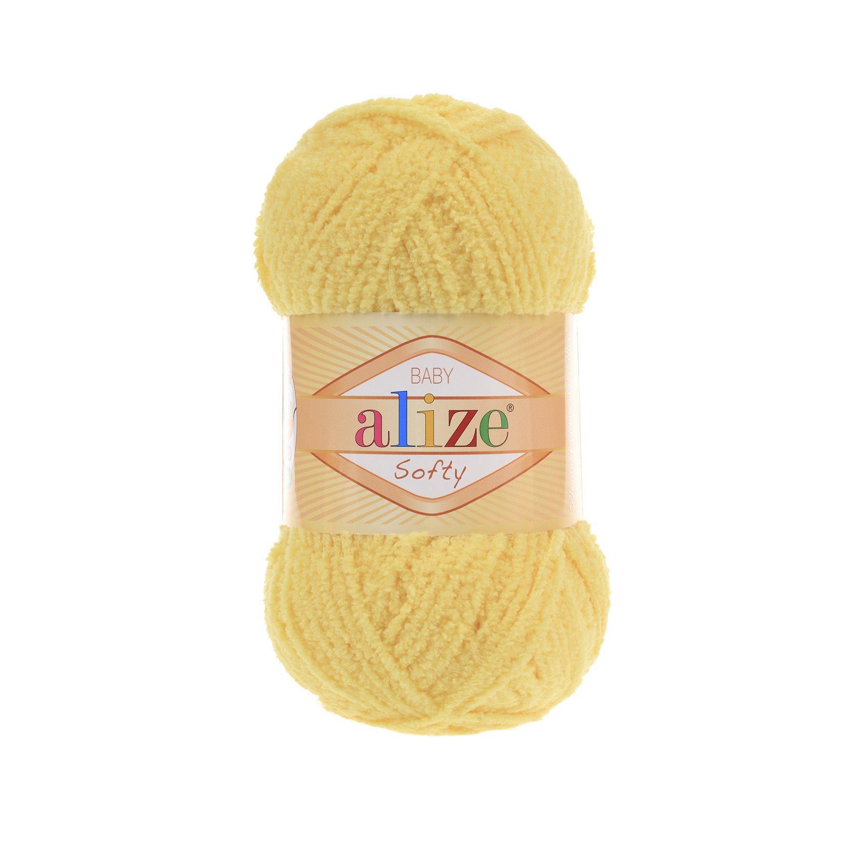 Пряжа Alize "Softy baby" (50гр) цв.187 лимонный