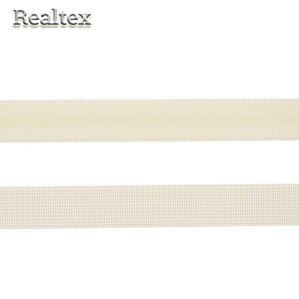 Резинка для бретелей с силиконом 10мм TBY-61006 цв.F102 сумрачно-белый