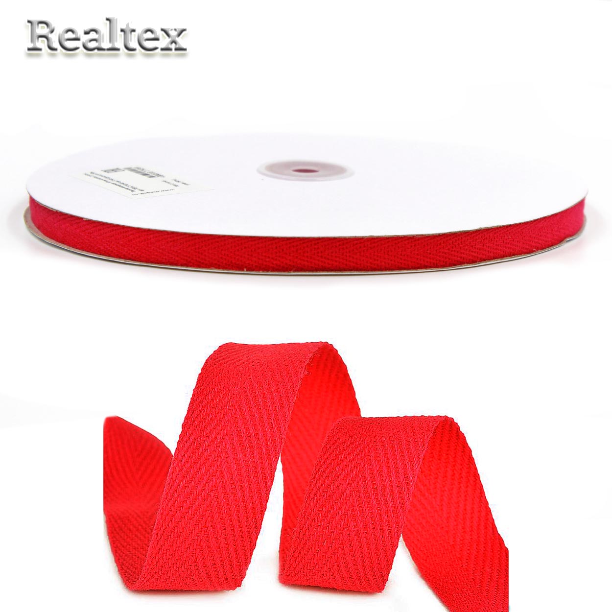 Тесьма киперная 10мм TBY.CT10162 2.5г/м цв.F162 красный