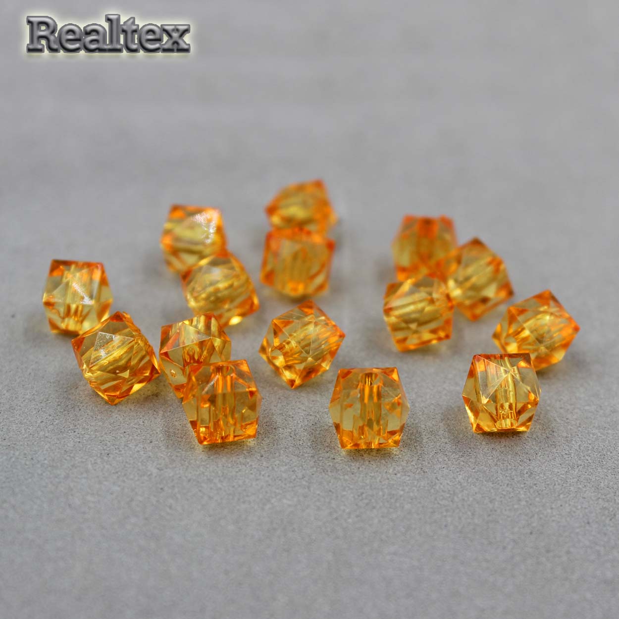 Бусины акриловые 3245 10мм (100гр) цв.21 жёлтый