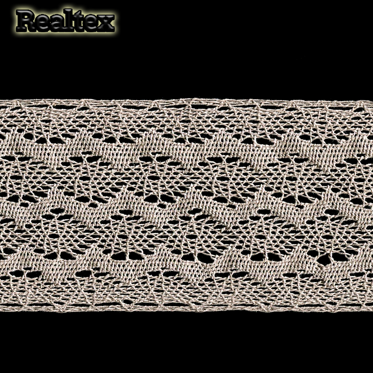 Кружево вязаное  85мм 85.01.132 (25м) цв.05 т. лен