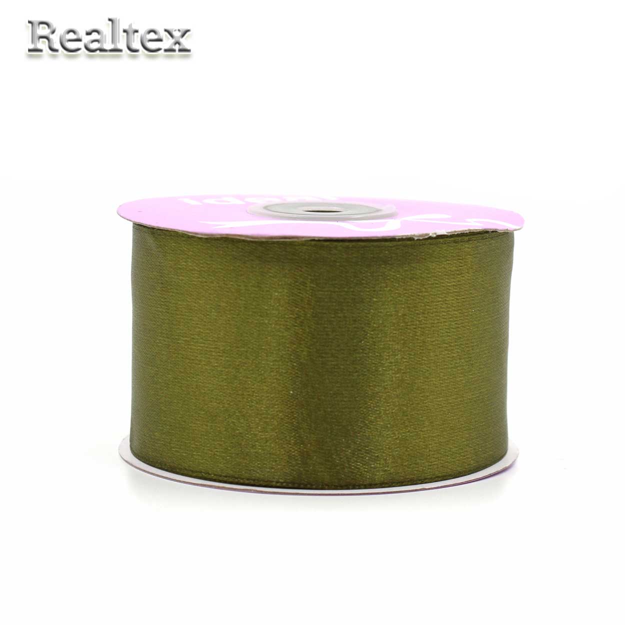 Лента атласная 50мм Realtex (27,4м) цв.3151 хаки