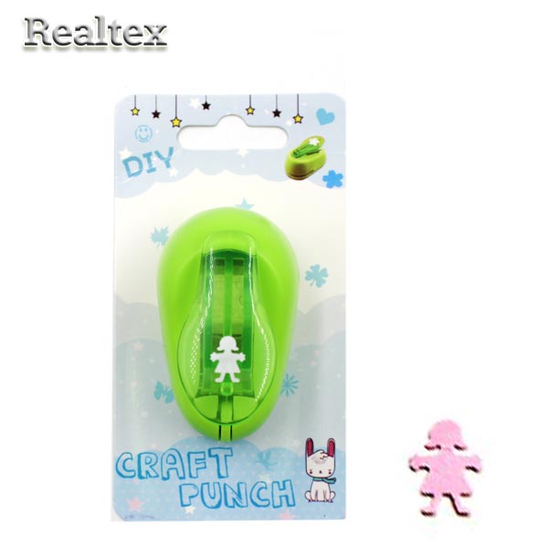  Фигурный дырокол Реалтекс Premium CD-99XS d=1.5см  №24 Девочка