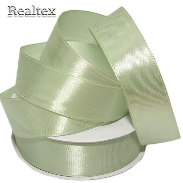 Лента атласная 25мм Realtex (32,9м) цв.119 светло-оливковый