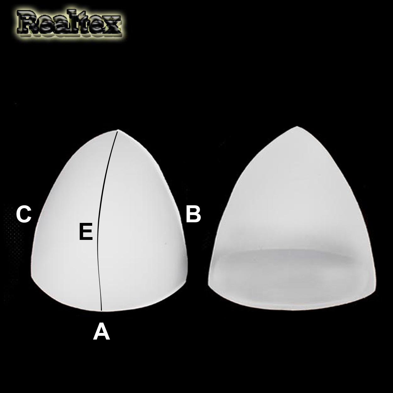 Чашечки Realtex корсетные R213 с эффектом push-up разм. №XL (10пар) цв.белый