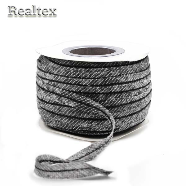 Лента нитепрошивная клеевая по косой с нитью 5710G 10мм цв.серый 