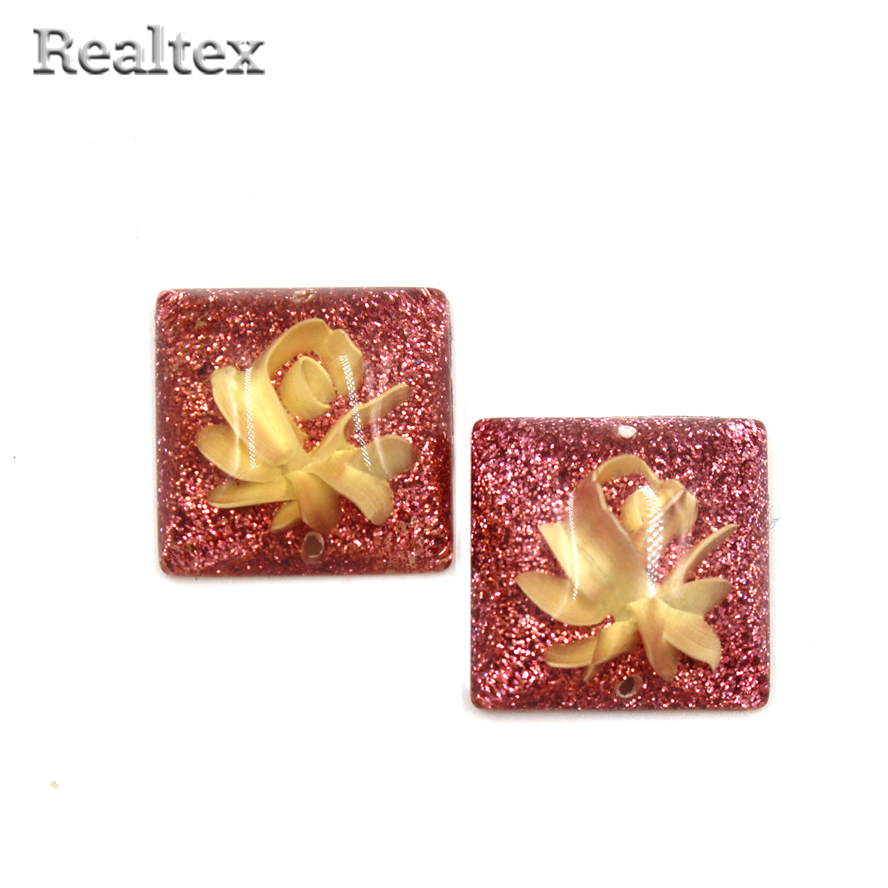 Стразы пластиковые пришивные AB-6 малые цв.розовый