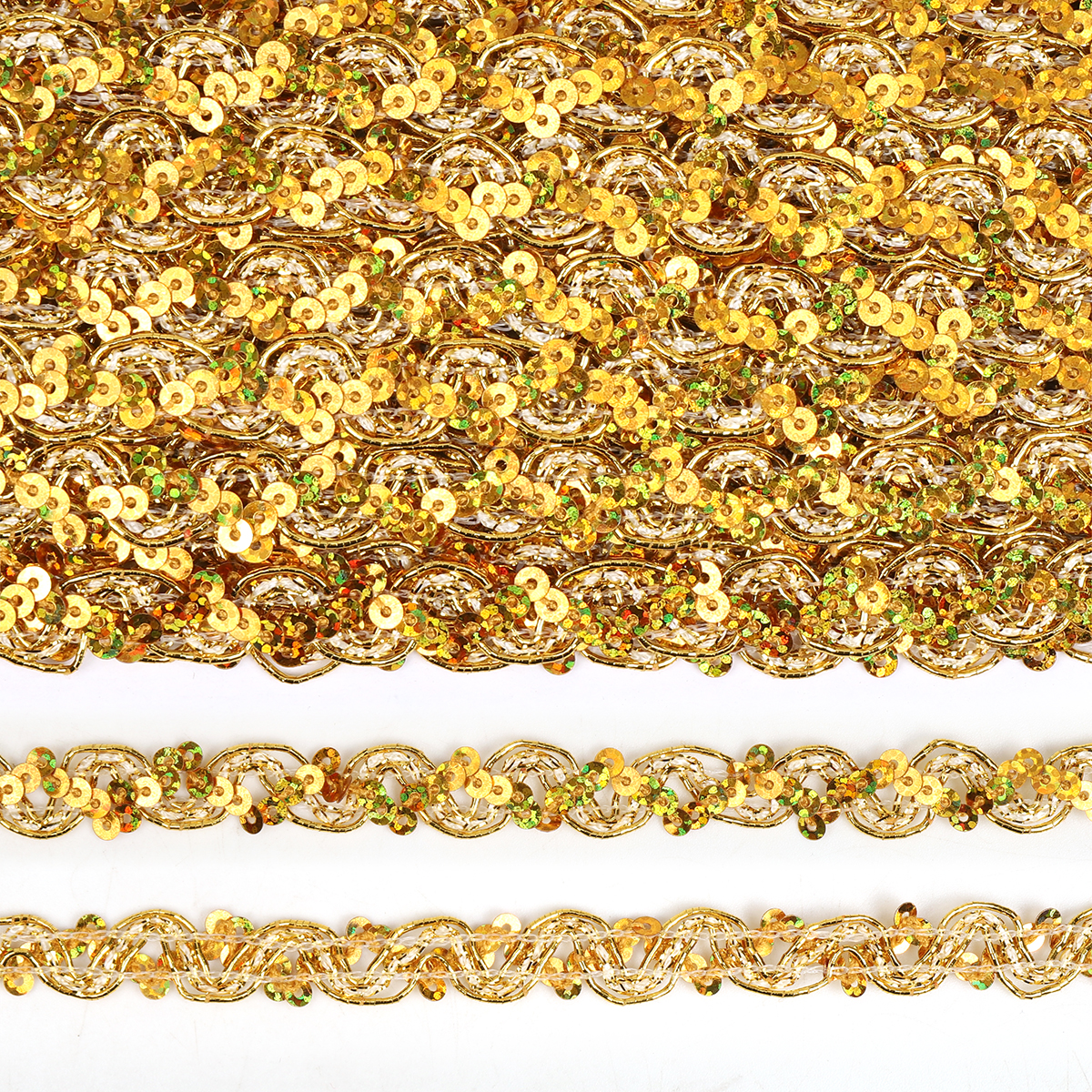 Тесьма металлизированная  10мм TBY 13-12869 цв.золото