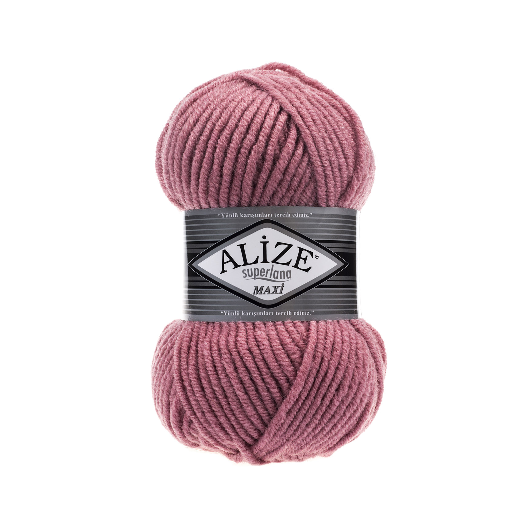 Пряжа Alize "Super Lana Maxi" (100гр) цв.204 темная пудра