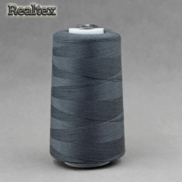 Нитки "Реалтекс" 40/2 (5000ярд) цв.346 тёмно-серый 
