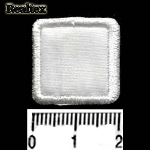 Термоаппликации 009 "Квадрат малый" цв.белый