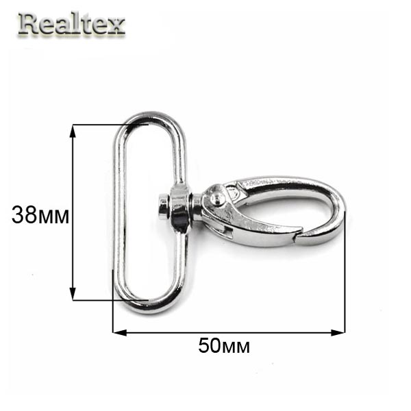 Карабин металлический RS 38*50мм цв.никель