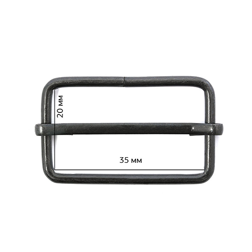 Шлевка металлическая 35х20х2,5мм TSW цв.оксид 