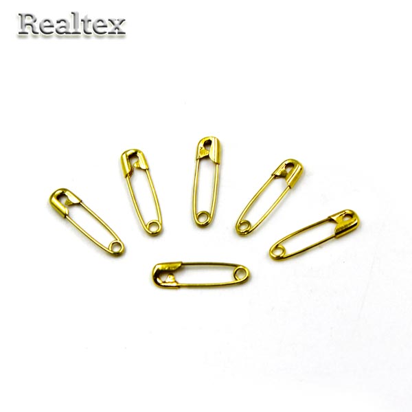 Булавки английские "Realtex" SUN №000 20мм цв.золото 